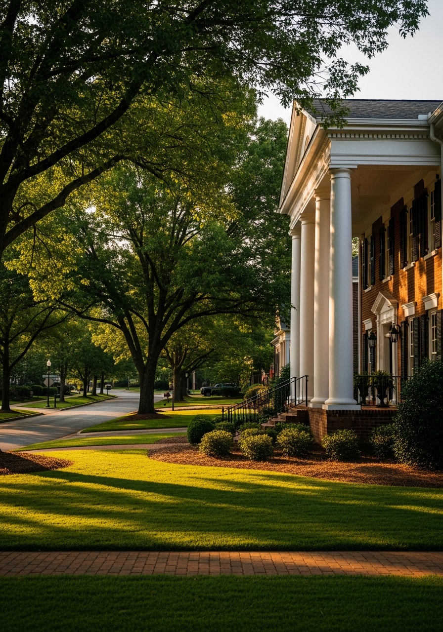 Elegant Franklin, TN property with open land suitable for excavation and site development.