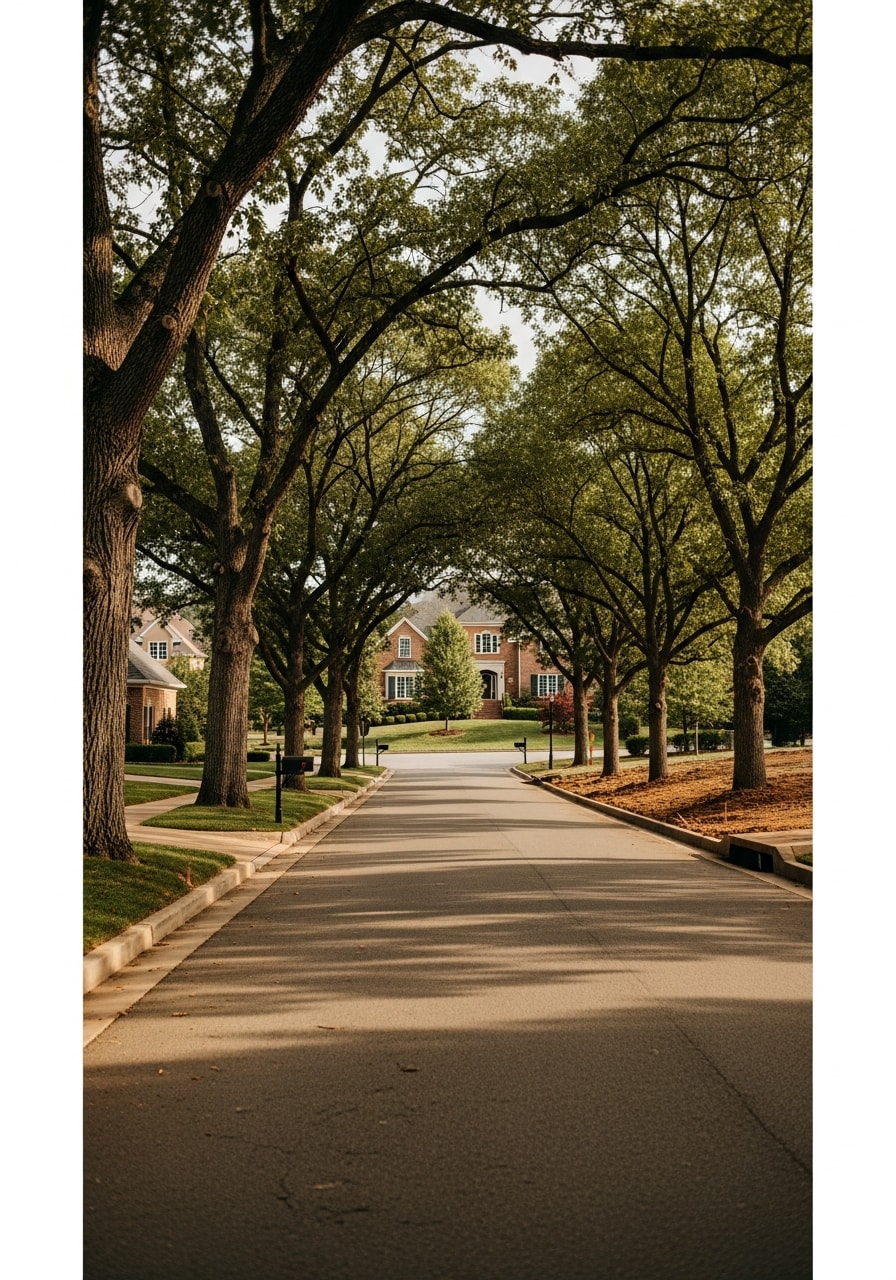 Residential property in a Nashville, TN neighborhood with land ready for site preparation.
